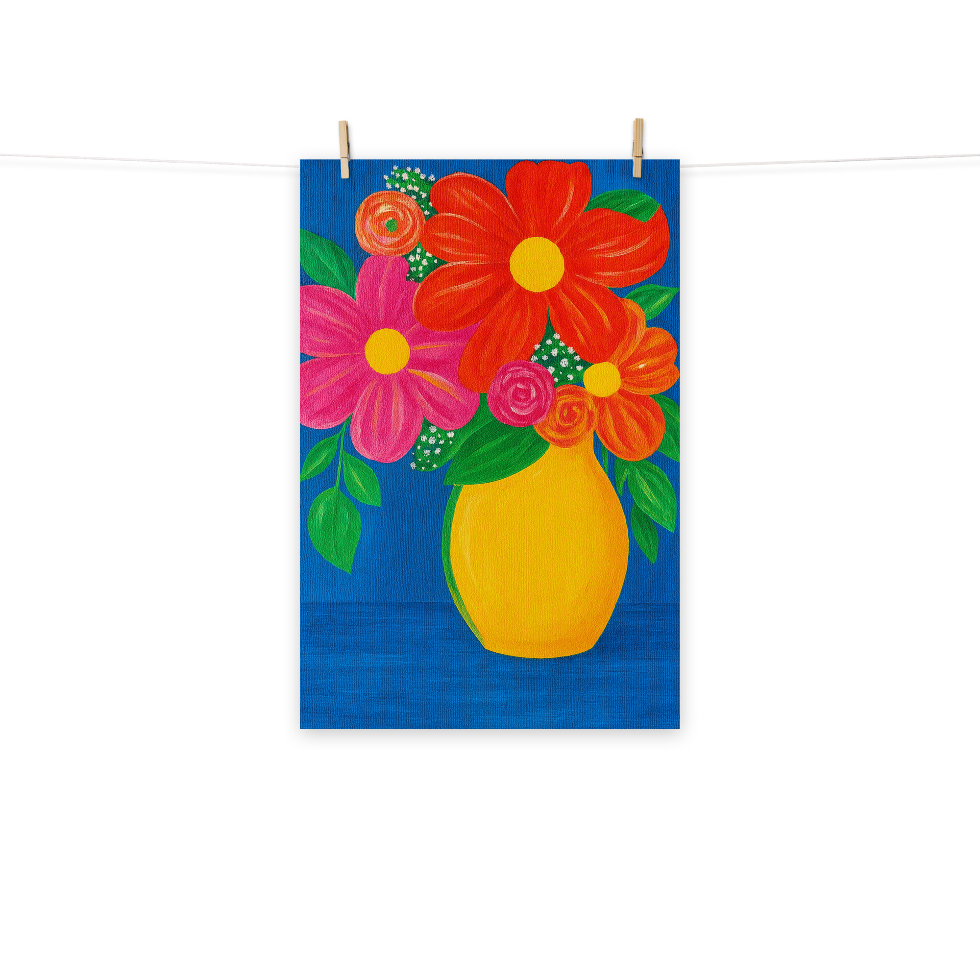 Sunburst Bloom Photo paper poster